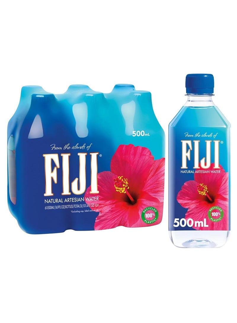 Fiji Natural Artesian Bottled Water 6 Pcs X 500 ML - Image 1