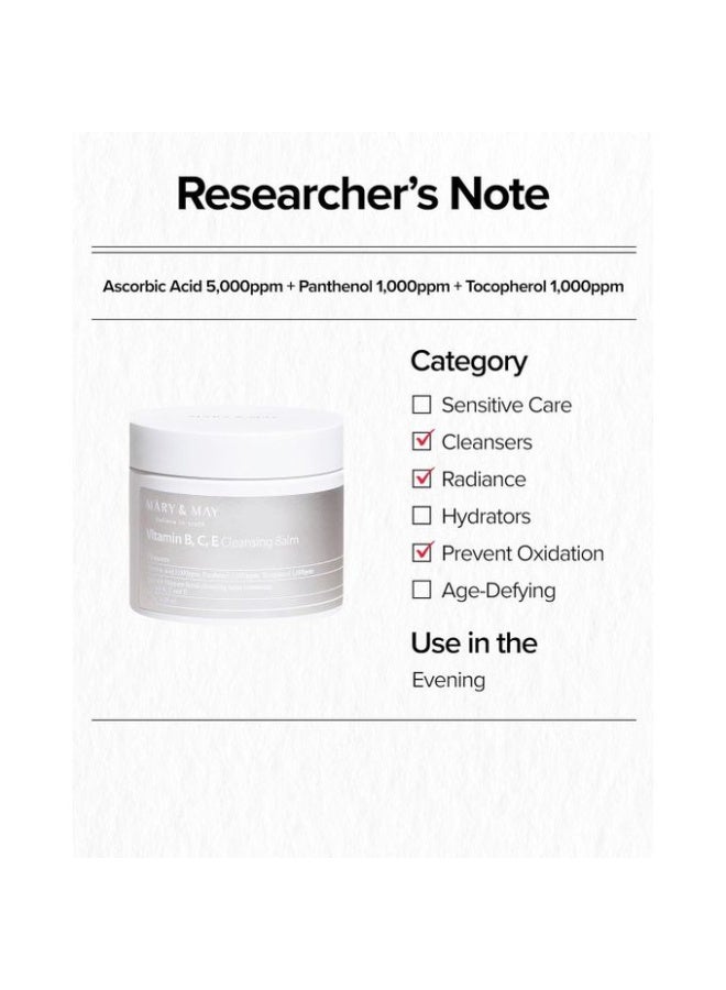 MARY & MAY Vitamin B C E Cleansing Balm - 120g - Image 4