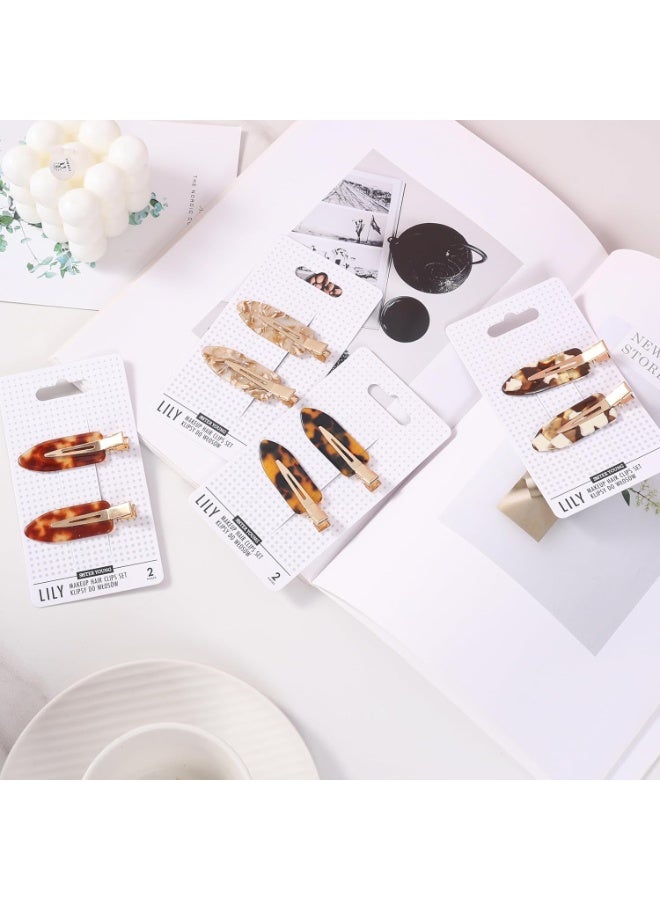 Sister Young LILY Hair Clips for Makeup & Hair Styling, Crimp-Free No Crease Hair Clips, 2 Pieces (Dark Brown) - Image 3