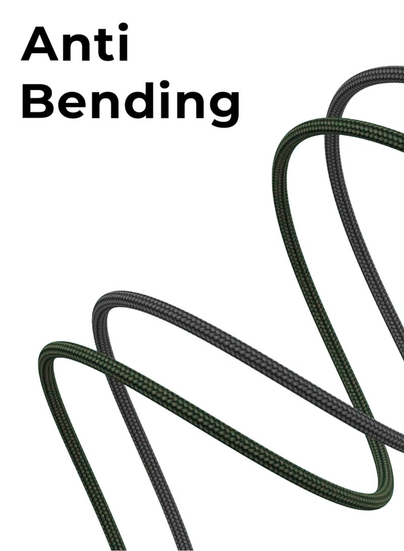 جلاسولوجي Braided Cable 30W USB to Type C 1 Meter Fast Charging Durable Design Optimal Length Universal Compatibility for Smartphones Tablets Laptops Stylish & Reliable Charging Accessory Compatible with All iPhone Series Windows And MacBook Pro MacBook Air iPad Pro Samsung Galaxy S23,22,Z Fold,Z Flip, Google Pixel 7,6A,PS5 - Image 5