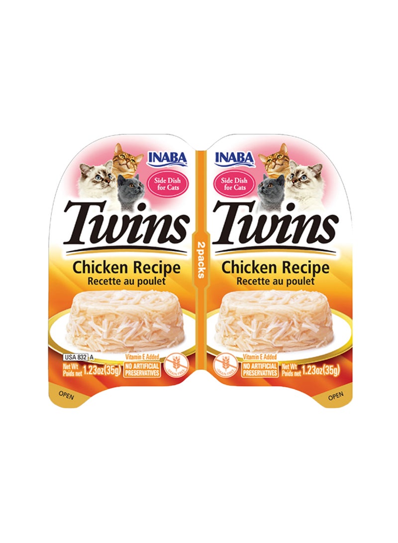 INABA Twins Cup Chicken Recipe Pack of 2 2 x 35g - Image 1
