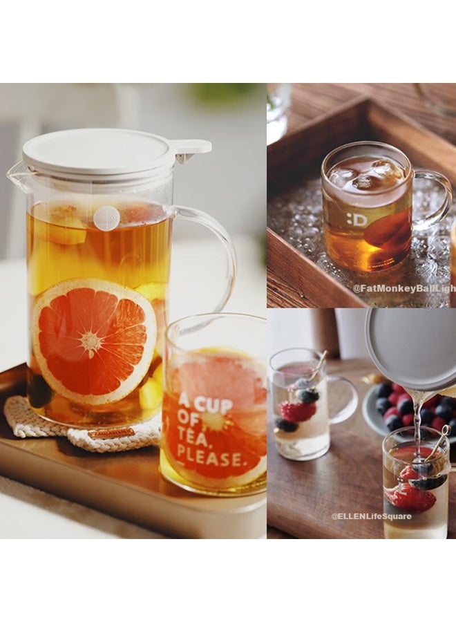 Buydeem Glass Cup, Large Capacity Teapot For Office And Home Use, Heat-resistant Glass Tea Brewing Utensil - Image 5