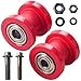 JINGKE 8mm and 10mm Chain Roller Pulley Tensioner Wheel Guide Per for Motorcycle Mini Bike Atv 125cc 140cc 160cc SSR XR125 CRF50 KLX110 Pitster Pit Dirt Bike PartsRED - Image 2