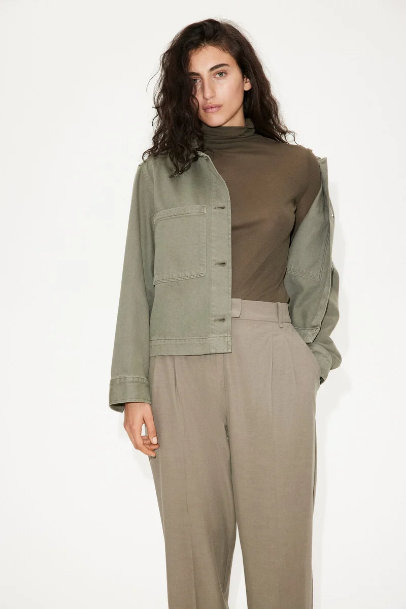 H&M Tapered twill trousers