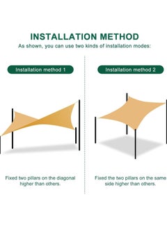 LIMOS Sun Shade Sail Rectangle Canopy for Patio Backyard Lawn Garden  - Image 4