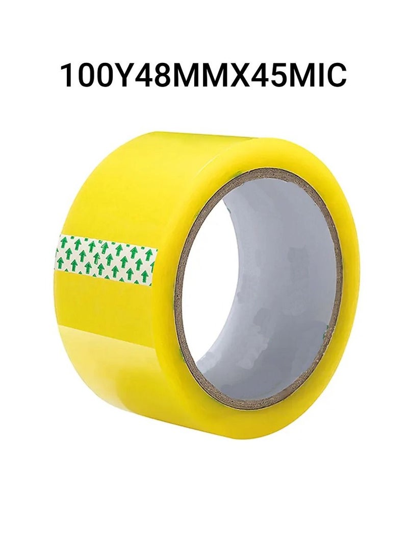 Yuwell Packing Tape For Sealing Parcel Boxes Use For Office Supplies And Home Packing Tape 100Y 48MMX45MIC  - Image 1