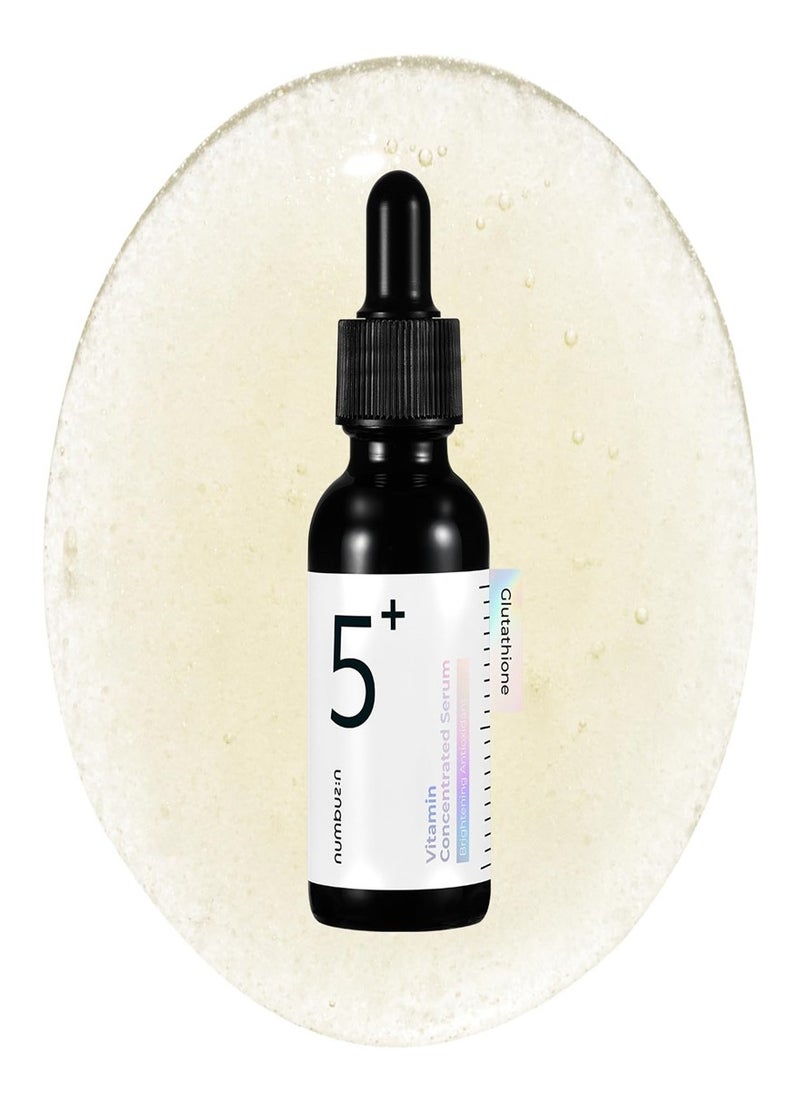 numbuzin - Numbuzin No.5+ Vitamin Concentrated Serum | Glutathione and Vitamin Serum, Dark Spot, Brightening,Korean Skincare,For All Skin Types 1.01fl.oz/30ml - Image 1