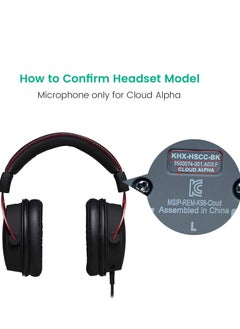 Generic Game Mic Replacement for Kingston HyperX Cloud Alpha, Gaming Headset 3.5mm Headphone Microphone Boom  - Image 4