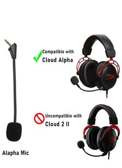 Generic Game Mic Replacement for Kingston HyperX Cloud Alpha, Gaming Headset 3.5mm Headphone Microphone Boom  - Image 3