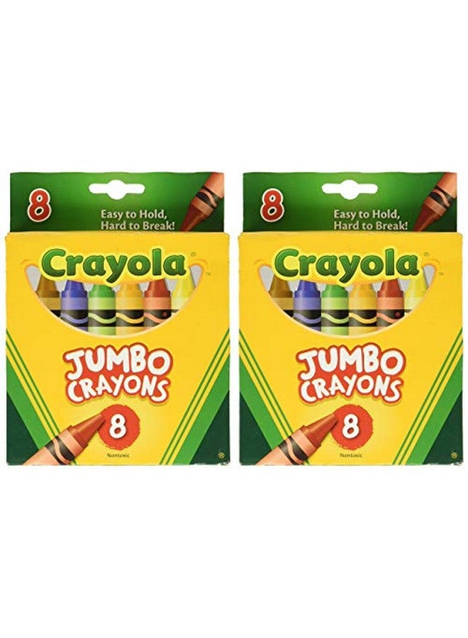 Crayola Crayons Jumbo 8Ct Peggable Tuck Box [Set Of 2] 3 Years & Up - Image 1