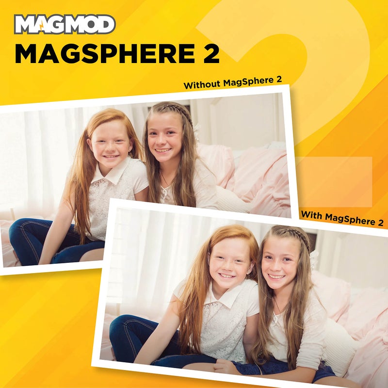 MAGMOD MagSphere 2 Flash Diffuser by MagMod | Photography Lighting Flash Modifier | Magnetic Light Diffuser Attachment | Lightweight Light Control | Magnetic Light Modifier - Image 5