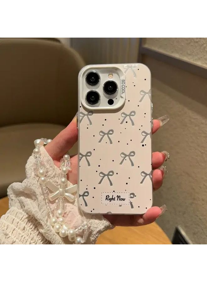 حافظة هاتف بلون أبيض بتصميم قوس كامل مغطى بالثلج، بتصميم بسيط، لحماية هاتف iPhone 13 Mini، جودة عالية، هدية مثالية للأولاد والبنات - Image 1