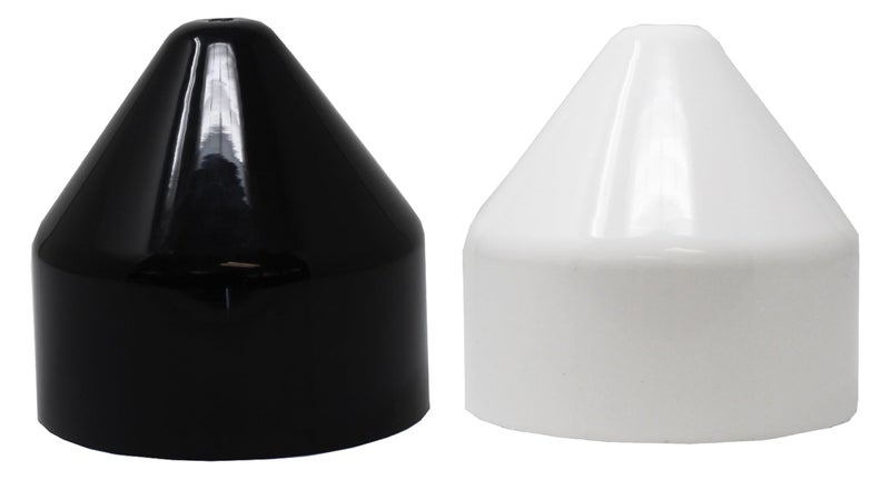 JSP Manufacturing Plastic PVC Pipe 4 Cone Style Cap for 4 Schedule 40 PVC Pipe Now with More UV Protection 10 Years 2 White - Image 2