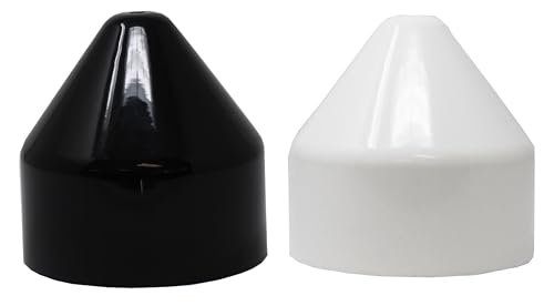 JSP Manufacturing Plastic PVC Pipe 4 Cone Style Cap for 4 Schedule 40 PVC Pipe Now with More UV Protection 10 Years 2 White - Image 1