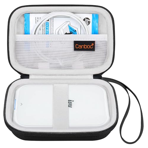 Canboc Hard Case for New Canon Ivy 2/ Canon Ivy/Canon Ivy CLIQ+ CLIQ 2 CLIQ+2 Photo Printer Mobile Wireless Bluetooth Instant Camera Printer, Mesh Bag fit Photo Paper Cable, Black - Image 1