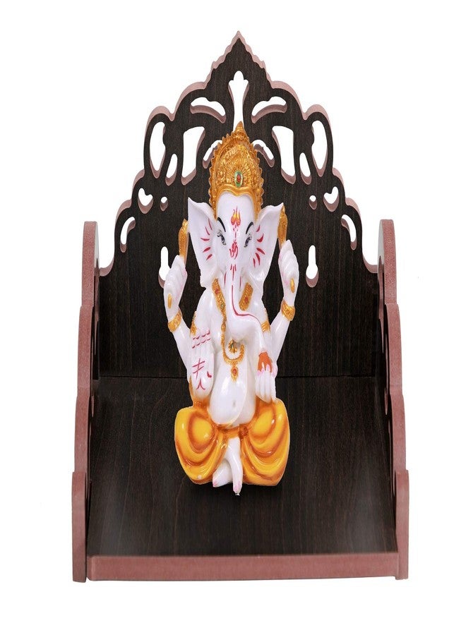 Nexat Plywood Hindola Like a singhasan and Temple for Office Store and Home in Using for Worship (Size - Small) Length (8 Inches), Width (6 Inches), Height (5.5 Inches) (Black A) - Image 1