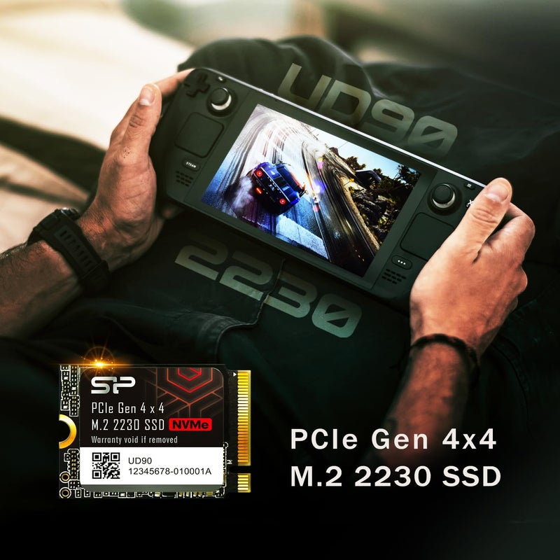 SP Silicon Power Silicon Power SU01KGBP44UD9007MM SSD UD90 2230 NVMe 4.0 Gen4 PCIe M.2 R/W up to 5000/3200MB/s Compatible with Steam Deck - Image 2