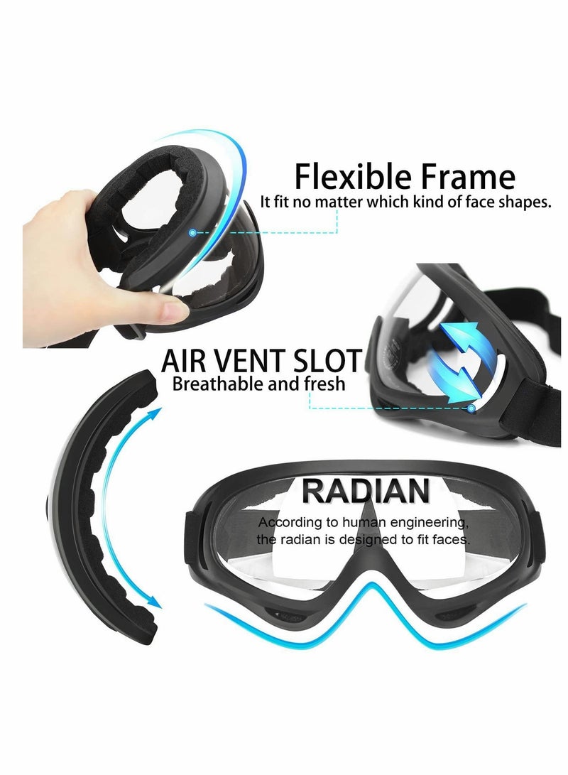 SOLARAE Children‚Äôs Safety Glass, 2 Pcs Kids Outdoor Game Protective Goggles Safety Goggles Eyewear for Elite Toy Game Eye Protection & Laboratory Work Safety Glasses - Image 3