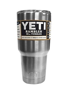 YETI Vacuum Insulated Tumbler with Lid Silver 8.3x5.5x4.6inch  - Image 1