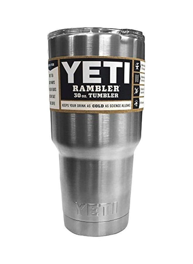 YETI Vacuum Insulated Tumbler with Lid Silver 8.3x5.5x4.6inch  - Image 1