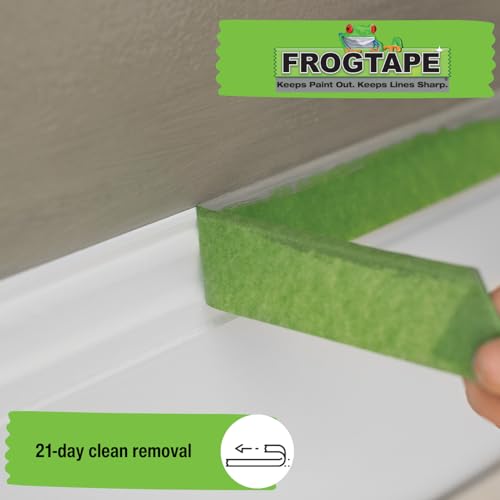 FrogTape Frog Tape Green Multi Surface Painters Masking Tape, Indoor Painting and Decorating for Sharp Lines and No Paint Bleed 36mm X 41.1m - Image 3