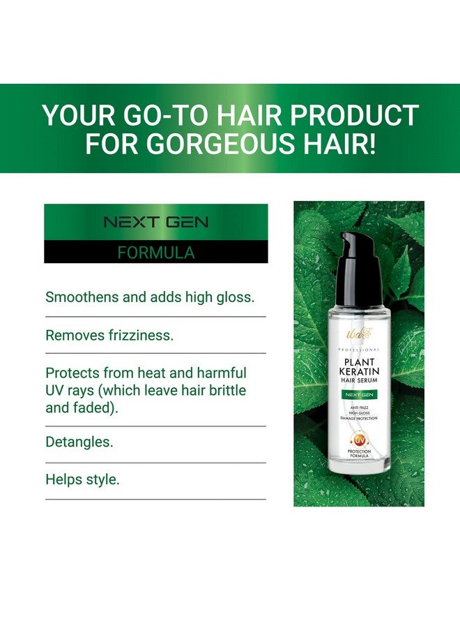 Iba Professional Plant Keratin Next Gen Hair Serum With Argan Oil & Uv Filters Protects Dry Damaged Hair & Frizz Control Soft Smooth | Halal Certified & Vegan | 45Ml - Image 4
