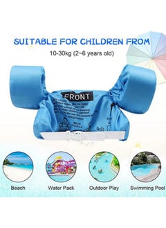 GGEROU Toddler Swim Vest, Kids Water Wings Arm Floaties for 30-66 Pounds, Infant Safety Swim Aid Jumper Inflatable,Swim Arm Bands,Float Sleeves Swimming Armbands, Blue  - Image 4