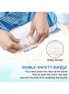 GGEROU Toddler Swim Vest, Kids Water Wings Arm Floaties for 30-66 Pounds, Infant Safety Swim Aid Jumper Inflatable,Swim Arm Bands,Float Sleeves Swimming Armbands, Blue  - Image 5
