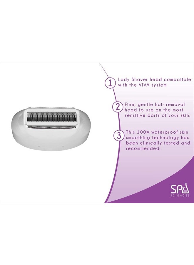 Spa Sciences Viva Lady Shaver Head - Body Hair Trimmer - for Painless Hair Removal - Compatible with Viva Skin Smoothing Tool - for All Skin Types - Image 2