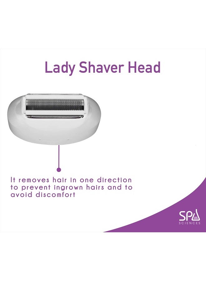 Spa Sciences Viva Lady Shaver Head - Body Hair Trimmer - for Painless Hair Removal - Compatible with Viva Skin Smoothing Tool - for All Skin Types - Image 3