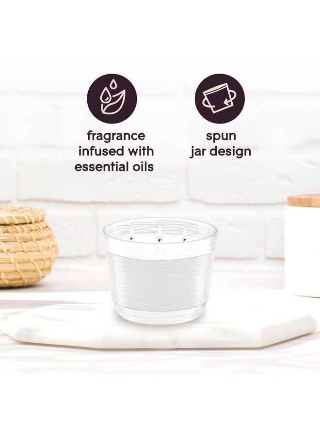 Glade Glade Sheer Vanilla Embrace 3-Wick Fragrance Candle, Essential Oil Infused, Air Freshener, 6.8 Oz, 3 Count  - Image 5