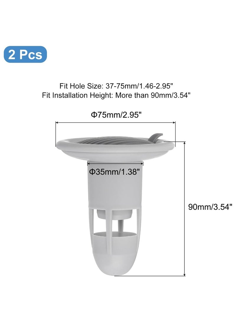 2PCS Deodorant Floor Drain Sealed TPR Soft Plug One-way Drainage Design Wear-resistant and Anti-corrosion Anti-blocking Bathroom Kitchen Filter - Image 5