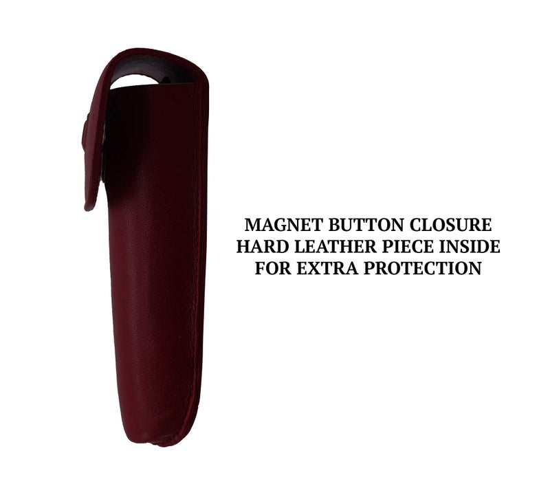 Adamis Genuine Leather Hard Shell Men And Women Spectacle Holder, Convertible To Soft And Flexible Spectacle Pouch With Removable Leather Shell. Durable For Sunglass, Reading Glasses. Size 7 x 16 cm - Image 3