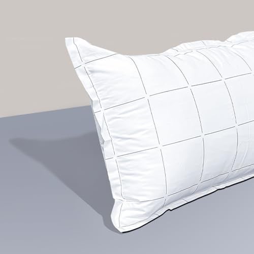 SleepyCat Cotton Pillow Case with Envelope Closure - 1 Piece | Coloured with AZO-Free Dyes and Oeko-Tex Certified | Machine Washable, Overboard Checks (Cuddle Size, 52x20 Inches), 200 TC - Image 1
