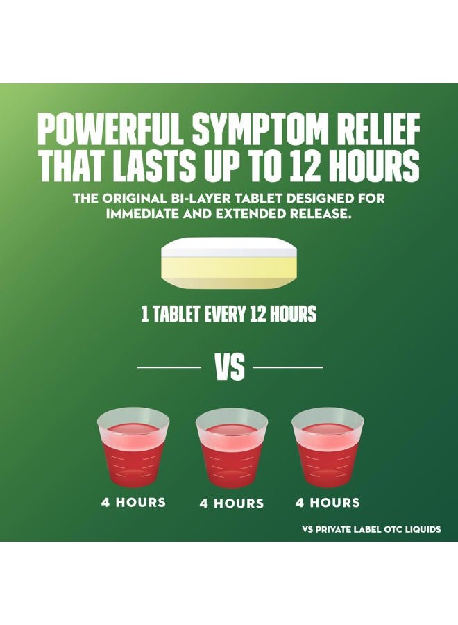 MUCINEX دواء DM 12 ساعة أقصى قوة لاحتقان الصدر والسعال للبالغين، دواء البرد والسعال لتخفيف المخاط الزائد، 1200 ملغ جوايفينيسين و60 ملغ ديكستروميثورفان HBr، 28 قرص ثنائي الطبقة - Image 4