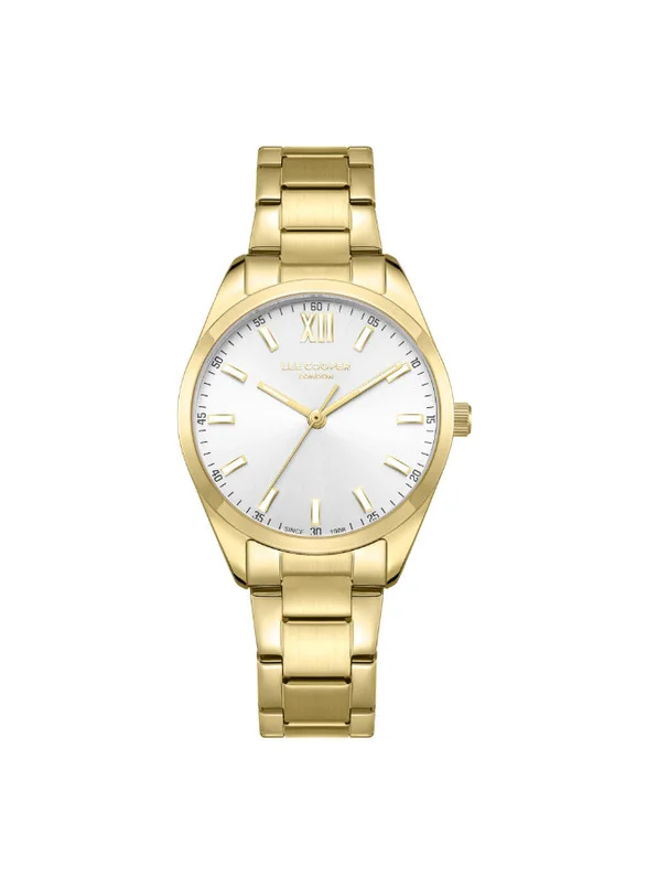 Lee Cooper Lee Cooper LC08014.130 Women's Analog Display Watch & Metal Strap Gold