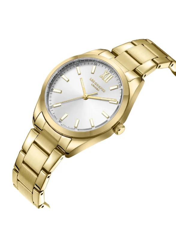 Lee Cooper Lee Cooper LC08014.130 Women's Analog Display Watch & Metal Strap Gold