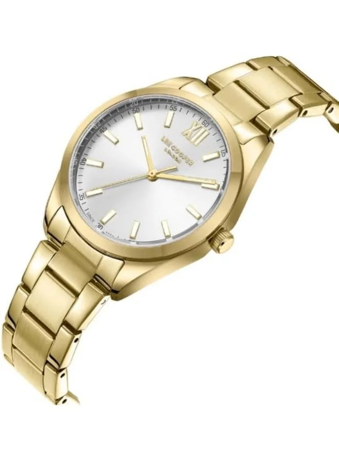 لي كوبر Lee Cooper Women'S Pc21S2M Movement Watch, Analog Display And Metal Strap - Lc08014.130, Silver