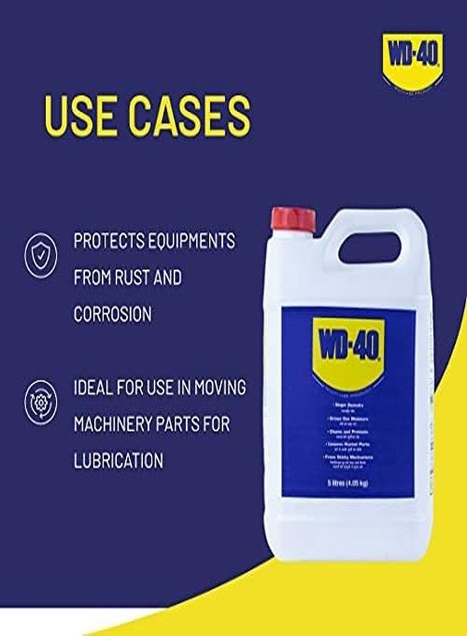 دبليو دي-40 بيدلايت WD-40 سعة 5 لترات | يحمي المعدات من الصدأ والتآكل، ويخترق الأجزاء العالقة، ويزيل الرطوبة، زيت تشحيم للصيانة، زيت تشحيم متعدد الأغراض، مزيل للشحوم، صيانة الأدوات - Image 4
