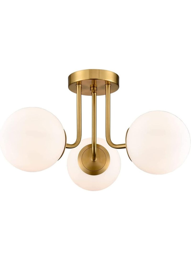 Cluc Gold Globo di vetro Chandelier - 3 globes - Image 2