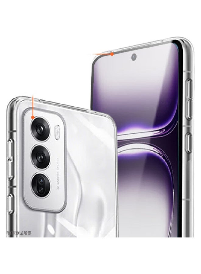 Koolife Phone Case For Oppo Reno12, Protective Cover For Reno12, Full Lens Protection, Simple Skin-Friendly Transparent Soft Shell, Fingerprint-Resistant Back Cover - Image 2