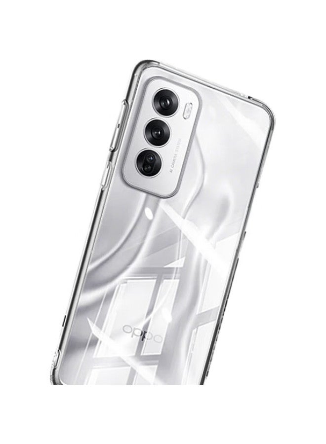 Koolife Phone Case For Oppo Reno12, Protective Cover For Reno12, Full Lens Protection, Simple Skin-Friendly Transparent Soft Shell, Fingerprint-Resistant Back Cover - Image 3