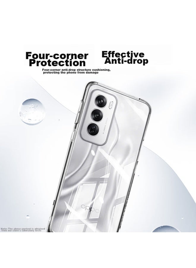 Koolife Phone Case For Oppo Reno12, Protective Cover For Reno12, Full Lens Protection, Simple Skin-friendly Transparent Soft Shell, Fingerprint-resistant Back Cover - Image 2