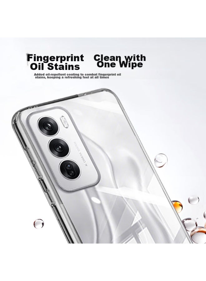 Koolife Phone Case For Oppo Reno12, Protective Cover For Reno12, Full Lens Protection, Simple Skin-friendly Transparent Soft Shell, Fingerprint-resistant Back Cover - Image 5
