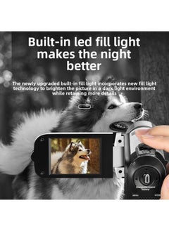 Generic Student Party Megapixel Camera Handheld Dv Flip Swivel Screen Selfie Campus Retro Ccd Digital Camera-Body Color:Black (hd Lens Flip Screen)-package Three  - Image 4