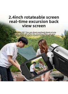Generic Student Party Megapixel Camera Handheld Dv Flip Swivel Screen Selfie Campus Retro Ccd Digital Camera-Body Color:Black (hd Lens Flip Screen)-package Three  - Image 3