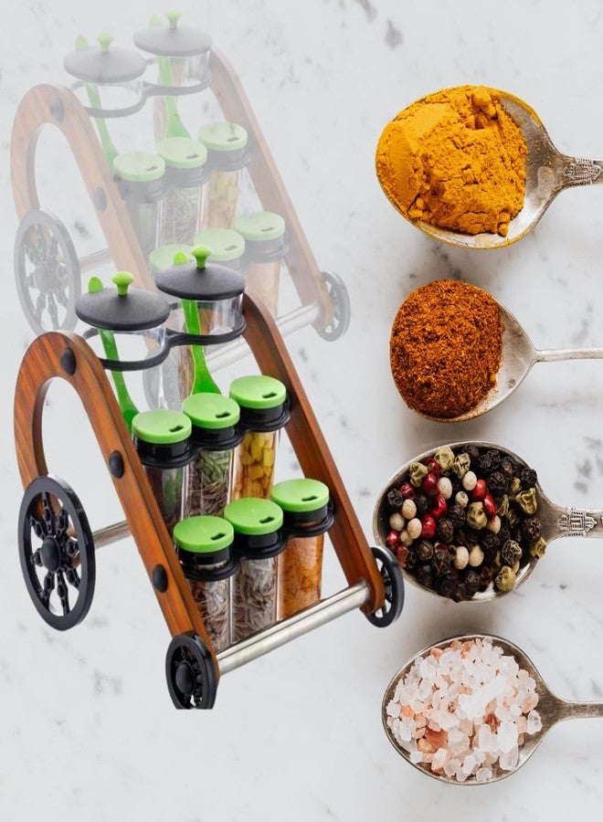 Drumstone 2677 Rajwadi Spice Jar Stand: Elegant and Functional Spice Organizer with Multiple Jars for Easy Access, Perfect for Keeping Your Kitchen Tidy and Your Spices Fresh - Image 3