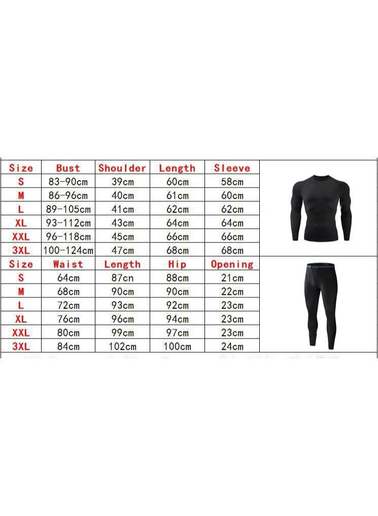 Combat Mens Training Sportswear Set Gym Fitness Compression Tracksuit Suit Jogging Tight Sports Wear Clothes Dry Fit Leggings - Image 2