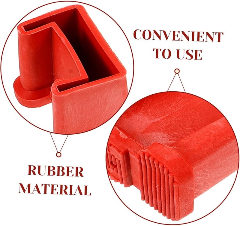 Tehaux 4Pcs Ladder Non Slip Feet Pads Durable Safety Protectors Easy to Install Replacement Covers - Image 5