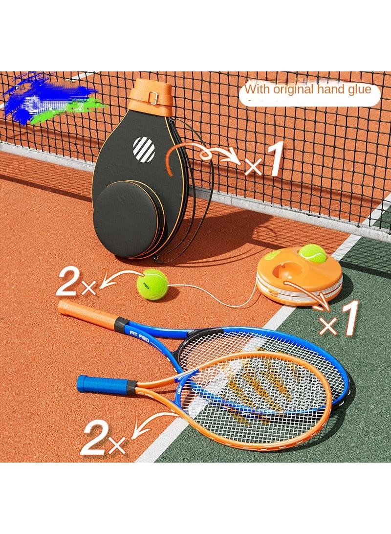 Y&D Parent- child sports Tennis Trainer Rebound Ball Set, Professional Racket, Portable Practice Rebounder, Equipment with 2 Racket & Bag, Suitable for Level Players  - Image 1